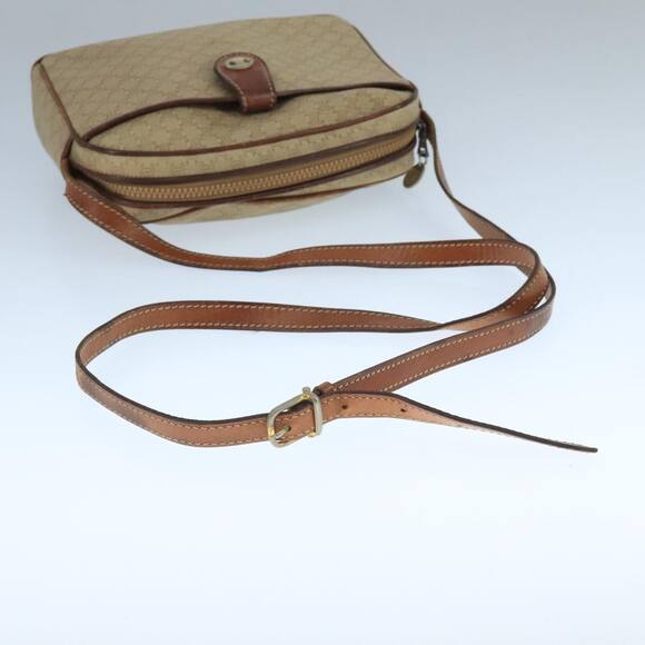 CELINE Macadam Canvas Shoulder Bag Beige - Picture 7 of 13